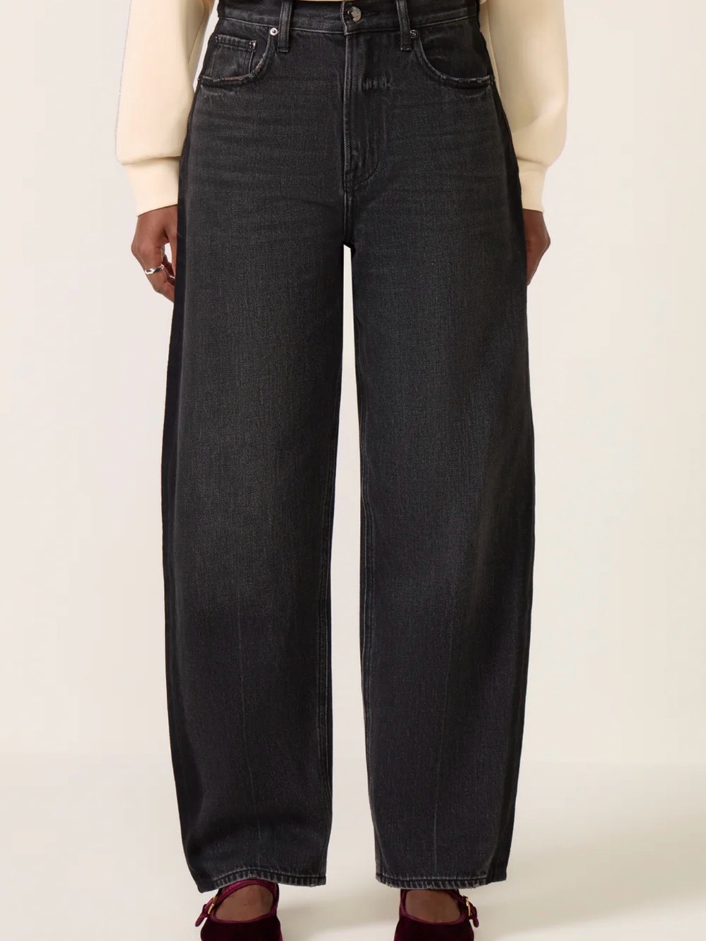 Pistola Wes Barrel High Rise Jeans Cinema - Picture 2 of 6